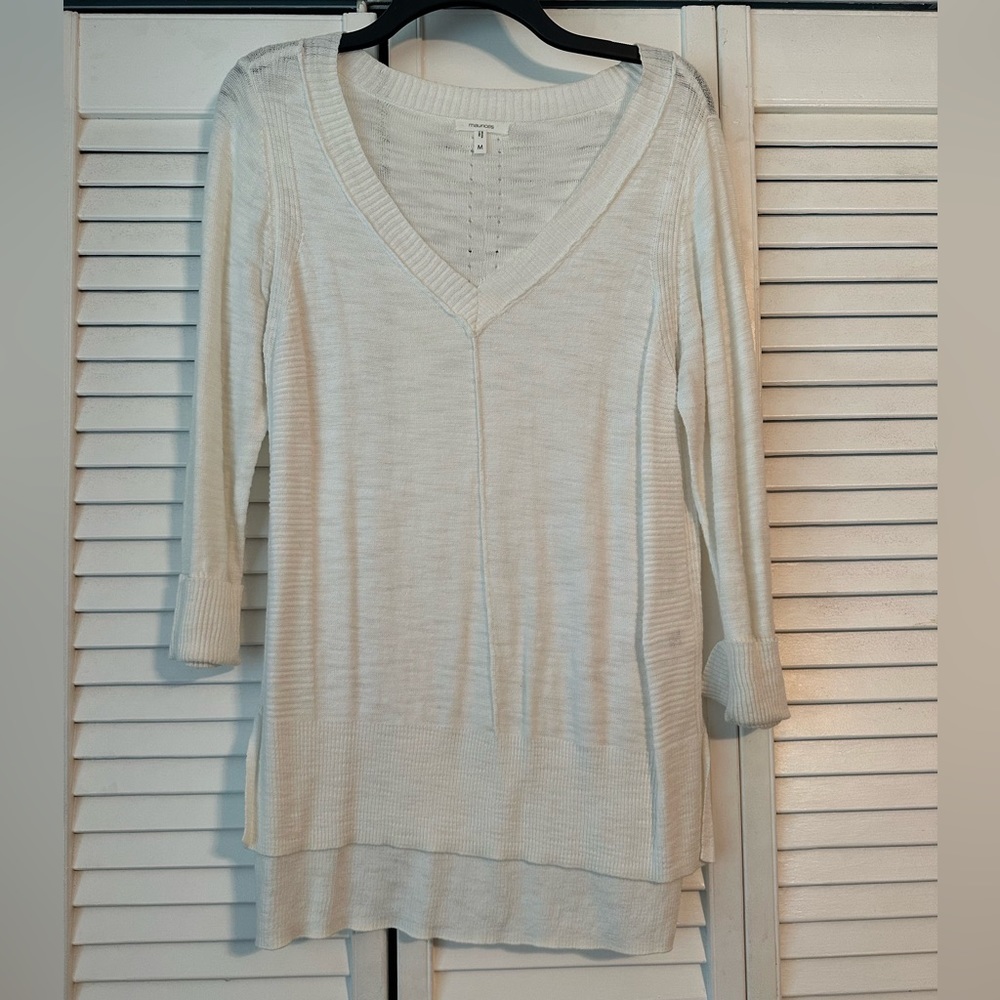 Maurice’s sheer white top